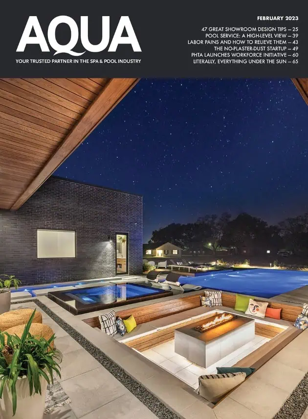 AQUA Magazine February 2023 magazine cover.