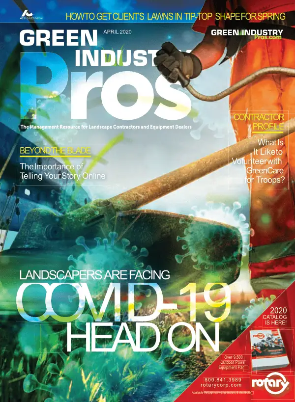 Green Industry Pros April 2020 magazine cover.