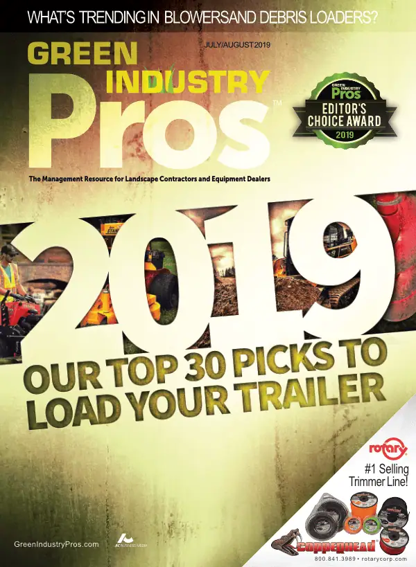 Green Industry Pros July 2019 magazine cover.